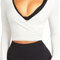 Navneet Damen Wickelshirt Sport