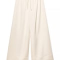 Elastische Taille Mid Rise Satin-Hosen