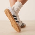 adidas Originals – Samba – Flache Mary-Jane-Schuhe in Weiß und Schwarz