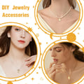 VYZUTR Pack of 100 Charms Pendants for Jewellery Crafts, Mixed Pendant Chain and Vintage Aesthetic, Bracelet, Earrings, Necklace, Gold