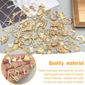 VYZUTR Pack of 100 Charms Pendants for Jewellery Crafts, Mixed Pendant Chain and Vintage Aesthetic, Bracelet, Earrings, Necklace, Gold