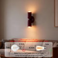 niuniaj Indoor Wall Light, 2 Bulbs, Up and Down Wall Light, Wall Lighting | E27 