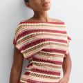 Gina Tricot Dropped shoulder top - Rosa