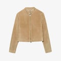 Lederjacke - stone
