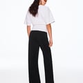 Bershka – Hose mit weitem Bein in Schwarz 