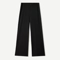 Bershka – Hose mit weitem Bein in Schwarz 