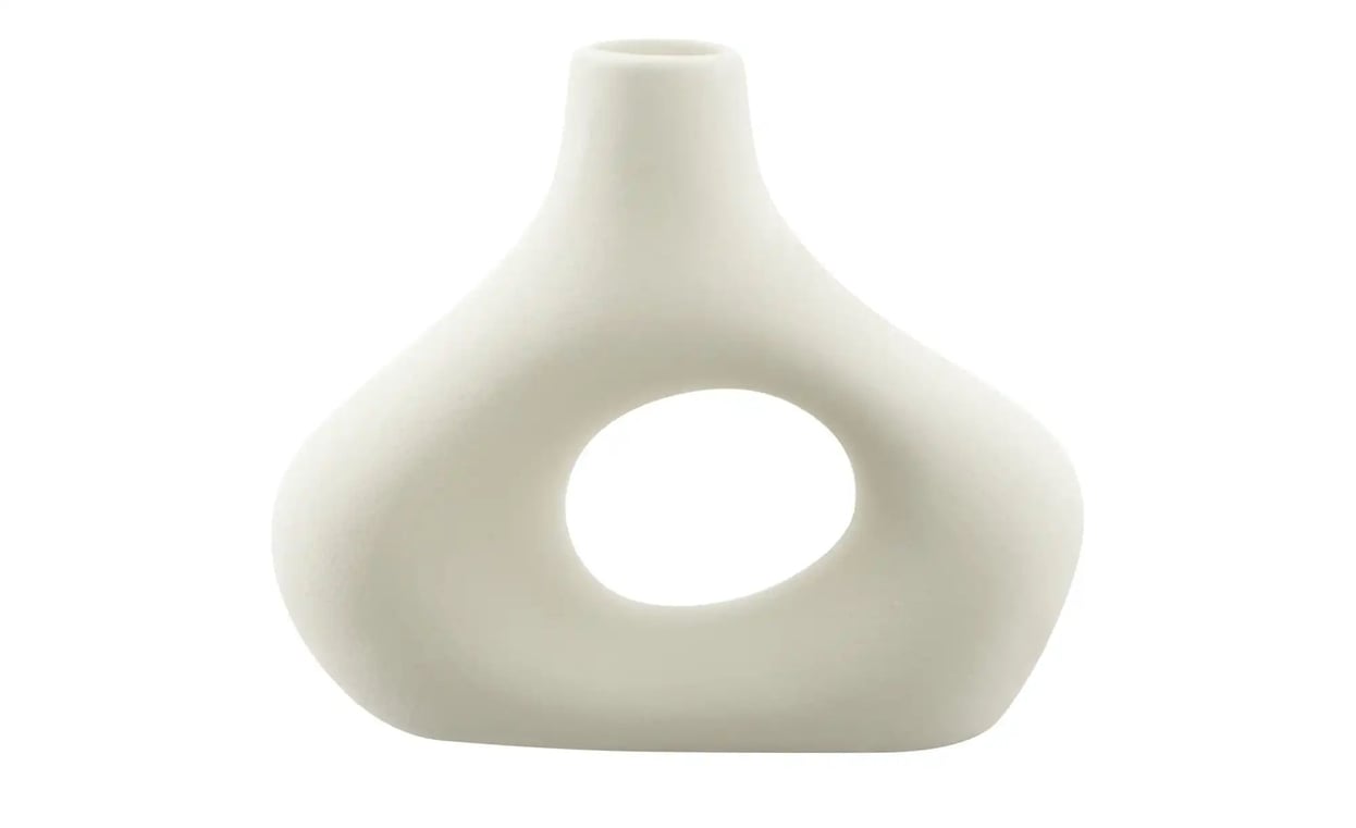 HOME STORY Vase ¦ weiß ¦ Porzellan ¦ Maße (cm): B: 5 H: 13,7 Accessoires > Vasen - Höffner