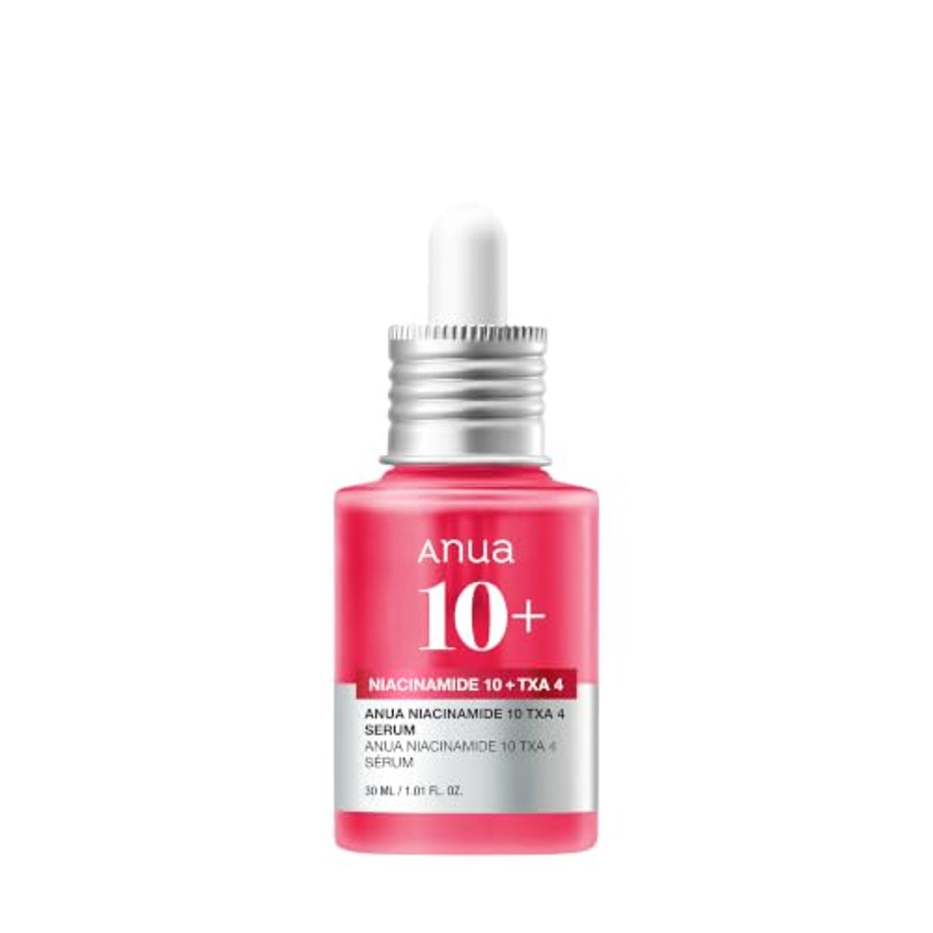 ANUA 10% Niacinamid + 4% Tranexamsäureserum, Ceramid, Hyaluronsäure, Vitamin B12, natürliche Farbe, für empfindliche Haut, koreanische Glashaut, parfümfrei (30 ml)