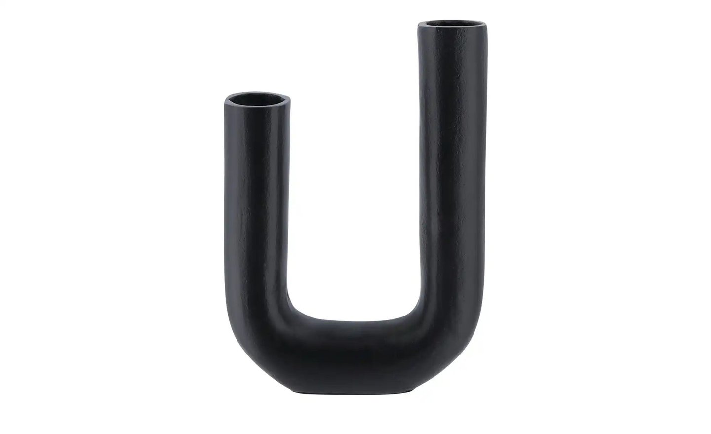 Vase ¦ schwarz ¦ Aluminium ¦ Maße (cm): B: 17 H: 25,5 T: 5.0 Accessoires > Vasen - Höffner
