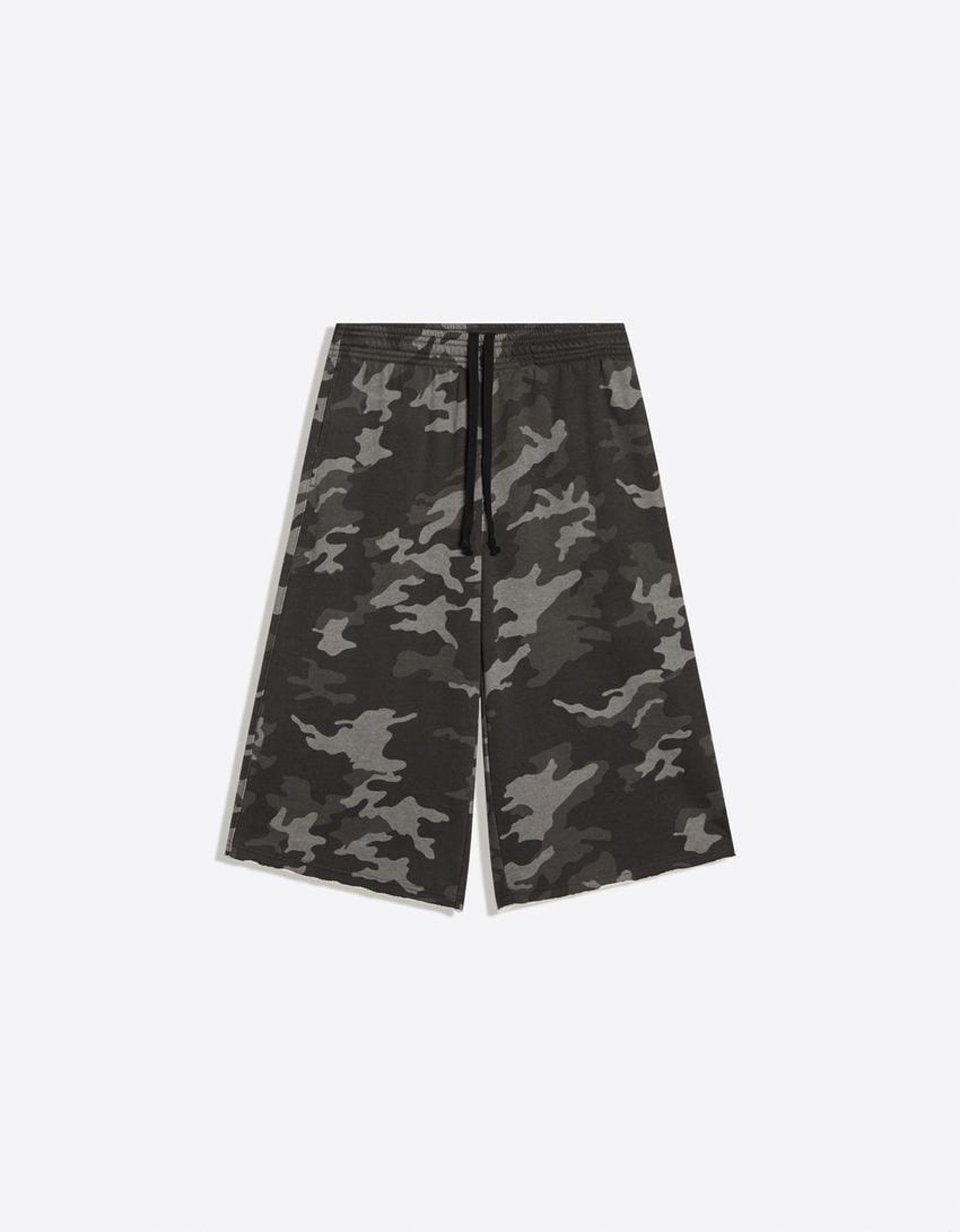 Lange Frottee-Bermuda mit Print