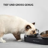 PETKIT CYBERTAIL Erhöhte Schüssel aus Edelstahl