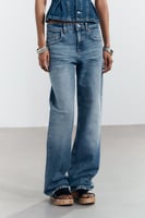 JEANS TRF WIDE LEG MITTELHOHER BUND