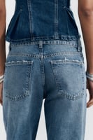 JEANS TRF WIDE LEG MITTELHOHER BUND
