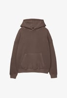 BOXY FIT - Kapuzenpullover - dark brown