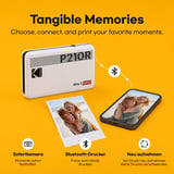 KODAK Mini 2 Retro 4PASS Mobile Photo Printer 5.3 x 8.6 cm Pack of 68 Sheets White