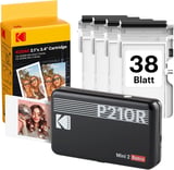 KODAK Mini 2 Retro 4PASS Mobile Photo Printer 5.3 x 8.6 cm Pack of 68 Sheets White