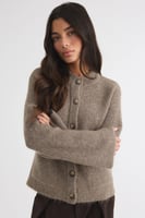 Gina Tricot Knitted funnel neck cardigan, image 4 of 4