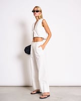 Cotton Tie Top Stronger White
