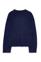Round Neck Wool Blend Knitted Sweater