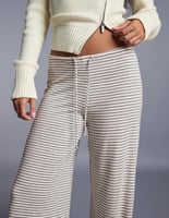 Gerade Hose mit Streifenprint