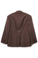 Oversized Button Back Detail Blazer