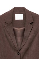 Oversized Button Back Detail Blazer