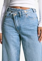 Wide Leg - light-blue denim