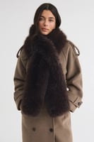 Gina Tricot Faux fur scarf, image 2 of 3