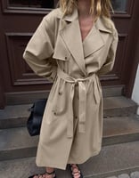 NA-KD – Oversize-Trenchcoat in Beige