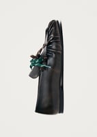 ALOHAS Aven Lace Vintage Effect Brown Leather Loafers, image 3 of 4
