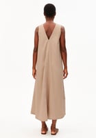 Armedangels V-Ausschnitt Poplin Maxi-Kleid 100% Bio-Baumwolle