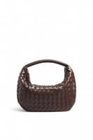Wrapped Handle Woven Handbag