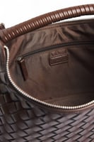 Wrapped Handle Woven Handbag