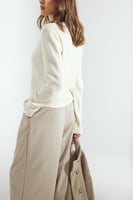 Strickjacke mit Rundhalsausschnitt