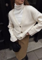 Strickjacke - offwhite