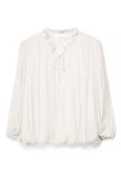 weite Bluse mit Schnürdetail