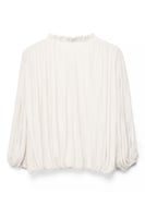 weite Bluse mit Schnürdetail