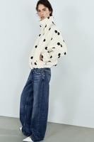ZARA BOMBERJACKE MIT PUNKTEN - Weiß - XS, image 3 of 4