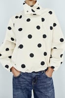 ZARA BOMBERJACKE MIT PUNKTEN - Weiß - XS, image 4 of 4