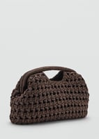 MANGO Handbag ‘Sidney’ in Dark Brown