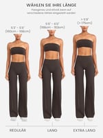 Nahtlose Straight Leggings Damen Hohe Taille Flared