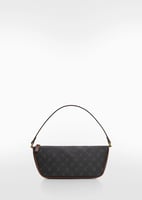 Schultertasche mit Logo-Print