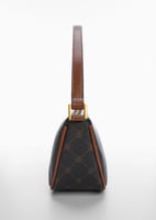 Schultertasche mit Logo-Print