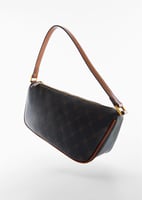 Schultertasche mit Logo-Print