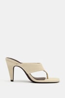 ZARA WILDLEDER-SANDALETTE MIT ABSATZ, Bild 1 von 4