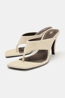ZARA WILDLEDER-SANDALETTE MIT ABSATZ, Bild 2 von 4