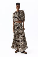 H&M Maxirock aus Chiffon