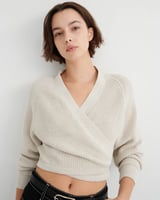 Kowtow Composure Cardigan - Oat Melange, image 2 of 4