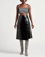 GANNI Top Braungrau Damen