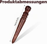 Giantree 1 Piece Leather Burnisher, Leather Sanding Tools, Wood Leather Edges, Polishing Leather Craft, DIY Craft Tool for Polishing Rod, Milling Craft Tools (Brown)